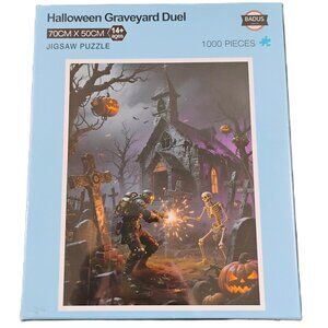 Halloween Graveyard Duel Jigsaw Puzzle – 1000 Pieces – New & Sealed